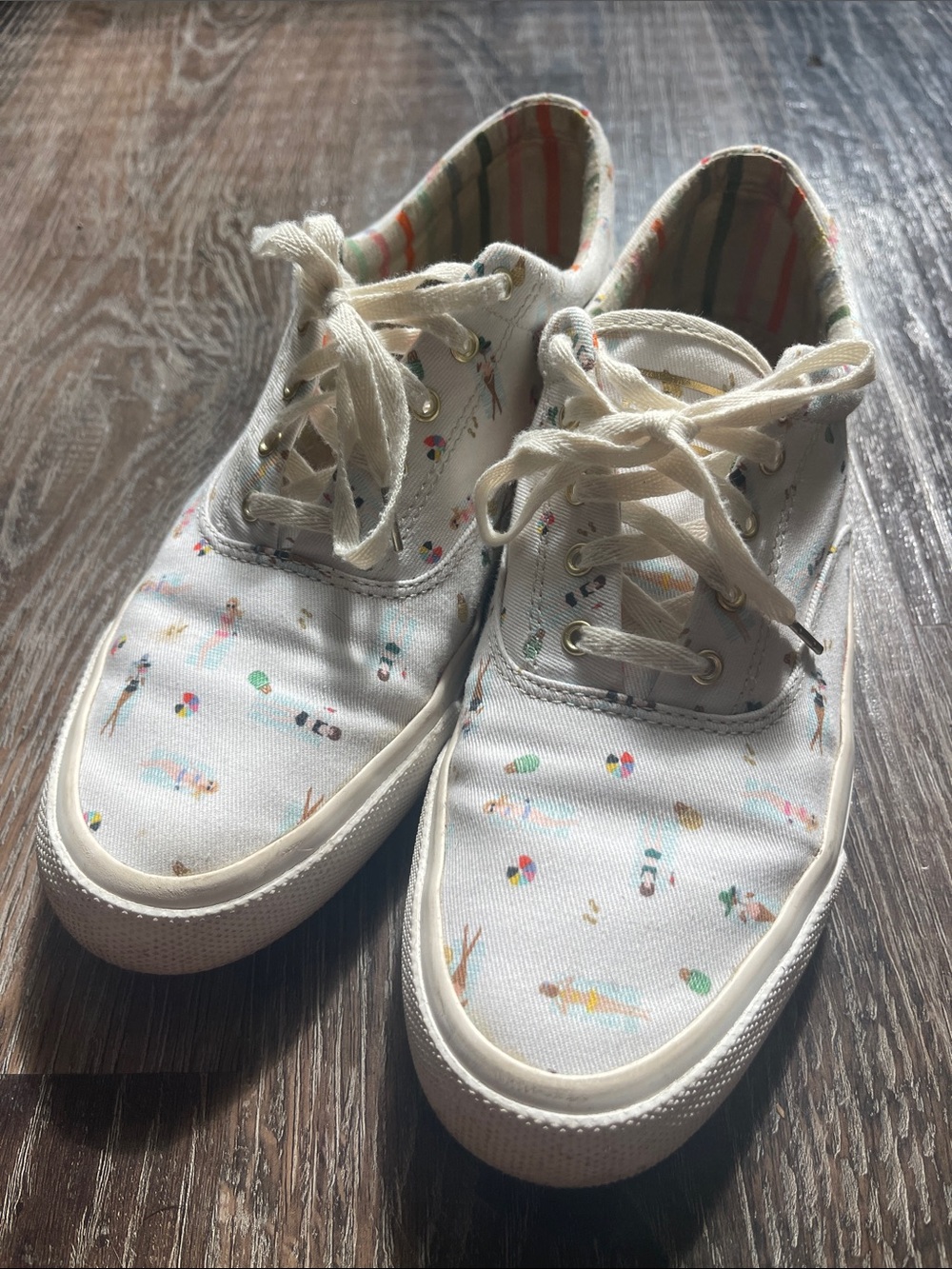 Keds x Rifle Paper Co. Canvas Sneakers with Summer Print
